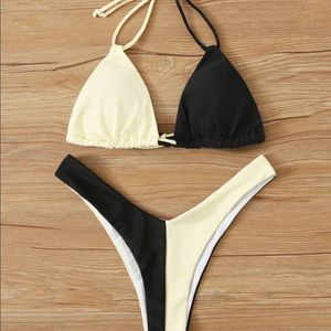Black and White/Ivory Bikini